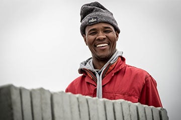 Construction Worker Smiling