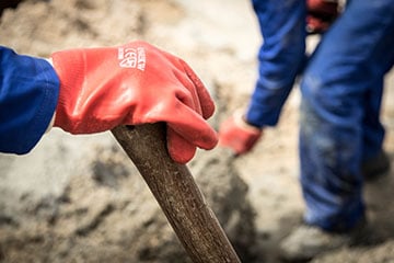 Construction Company Digging at Work