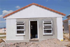 Plastered Modular House Walls