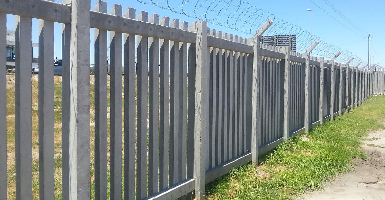 Industrial Concrete Palisade Fencing