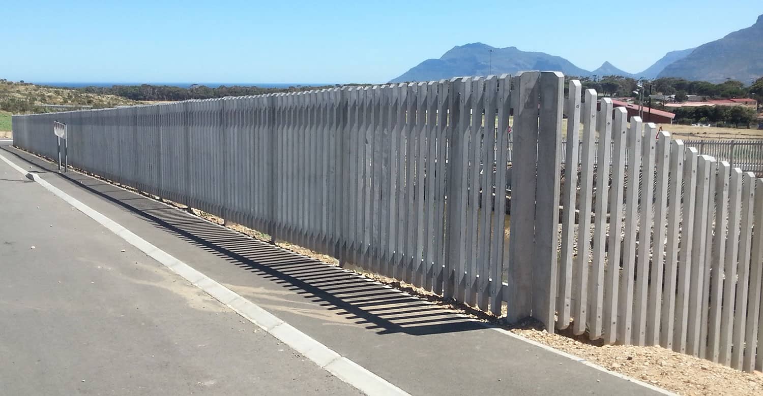 Western Cape Standard Concrete Palisade Fencing